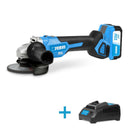 Amoladora angular 125 mm 20 V+cargdor 2 A 20 V+1 bateria 2AH 20 V+maleta - FERVI FERVI AMOLADORA ANGULAR