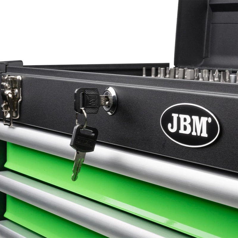 Caja metálica con 143 herramientas  -  JBM JBM Caja herramientas