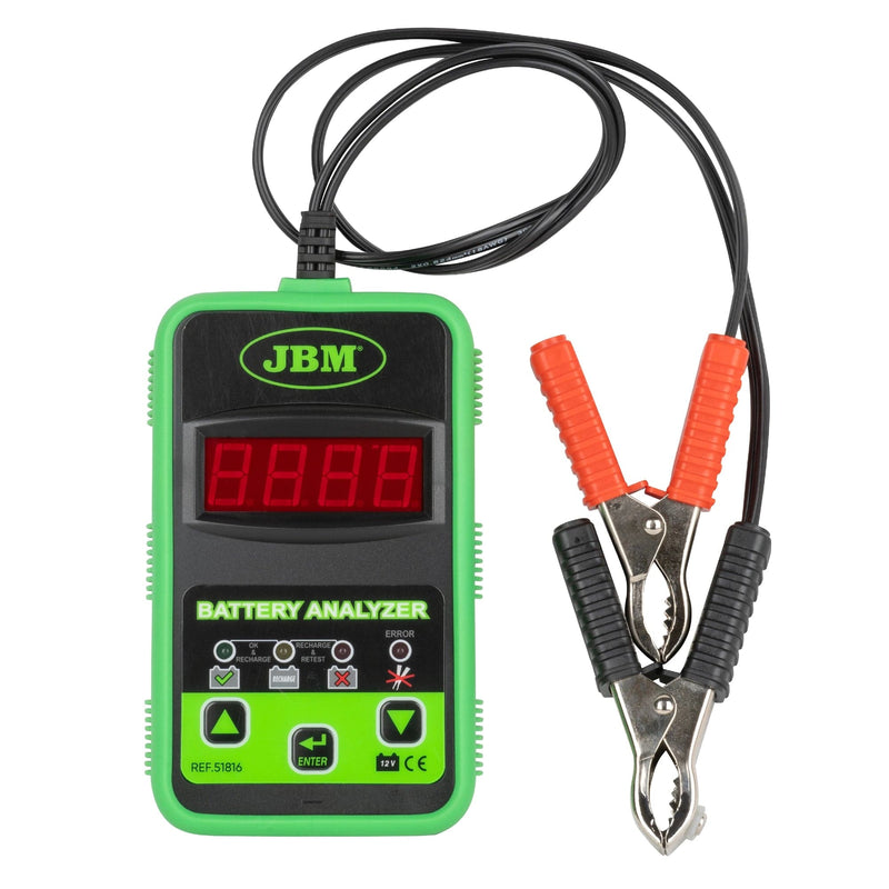 Arrancador de baterías + Cargador de baterías + Comprobador de baterías - JBM JBM Cargador arrancador