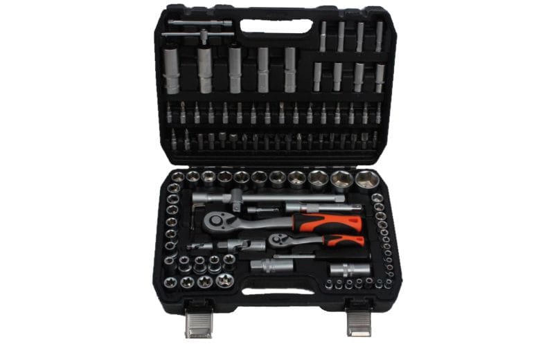 Juego de llave de carraca BTP108 - Carracas 1/4" + 1/2" - 108 Piezas - B.TOOL B.Tool Carracas y vasos