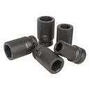 Set de 8 vasos de impacto de 1"Largos" JBM Carracas y vasos