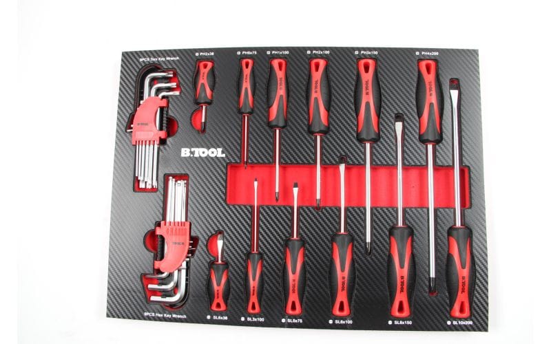 CARRO DE HERRAMIENTAS BTC172 CON 172 HERRAMIENTAS - B.TOOL B.Tool carro de herramientas