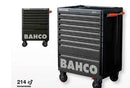 Carro antivuelco blanco de 7 cajones con 214 herramientas - BAHCO BAHCO carro de herramientas