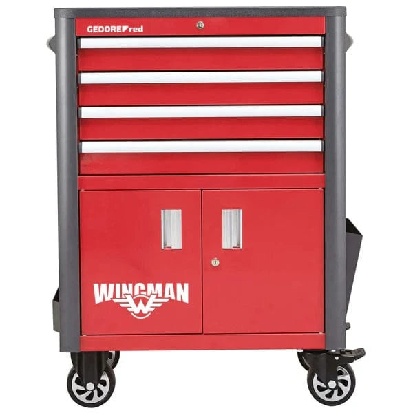 Carro de taller WINGMAN, con 4 cajones 1034x724x470 mm - GEDORE RED Gedore carro de herramientas