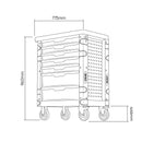 Carro de herramientas  cajones verde (vacío)  -  JBM JBM carro de herramientas