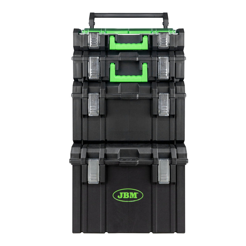 Carro modular con 4 cajas apilables  -  JBM JBM carro de herramientas