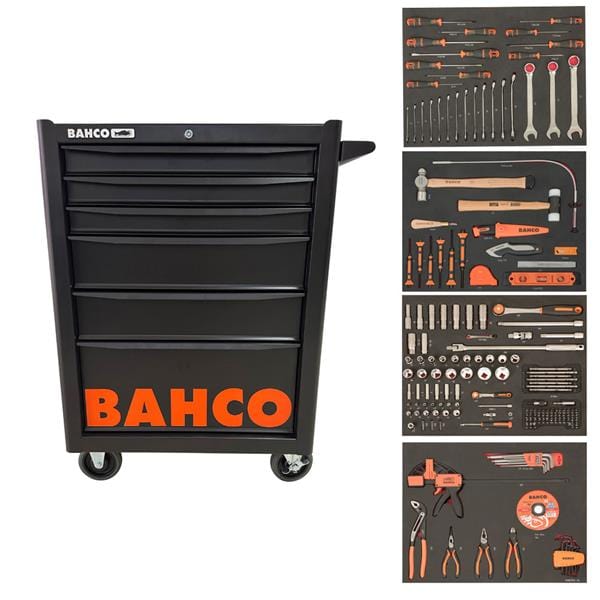 Carro 6 cajones 26" con 198 herramientas -  BAHCO Bahco Carro herramientas