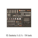 Carro 6 cajones 26" con 198 herramientas -  BAHCO Bahco Carro herramientas