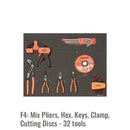 Carro 6 cajones 26" con 198 herramientas -  BAHCO Bahco Carro herramientas