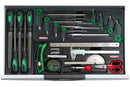 Carro de herramientas de 7 cajones con 227 herramientas  -  TOPTUL Toptul Carro herramientas