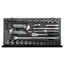 Módulo 9 cajones 186 pzas.  -  TOPTUL Toptul Carro herramientas