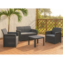 Conjunto Set AZORES grafito 4 piezas - EHLIS Ehlis conjunto jardín