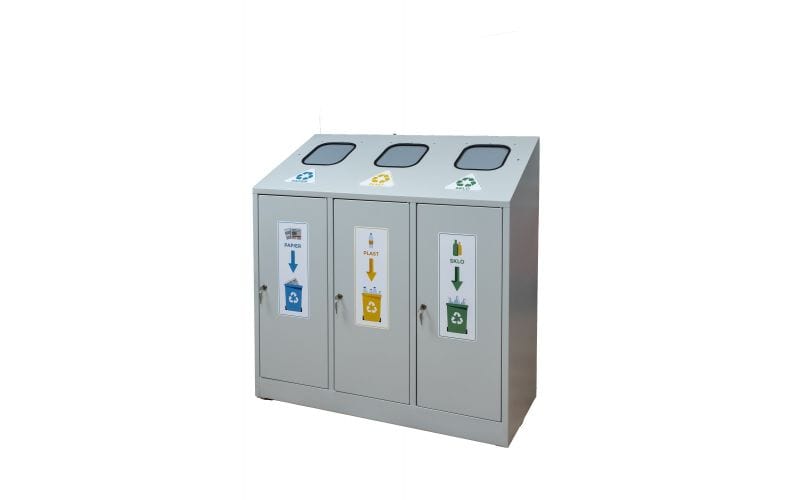 Papelera de reciclaje PR3  -  METALWORKS METALWORKS CONTENEDOR RECICLAJE
