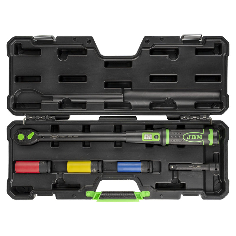 Estuche de herramientas 5 piezas con llave dinamométrica 1/2" -JBM JBM Dinamométricas