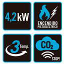 Estufa de gas llama azul  -  HABITEX Ehlis ESTUFA