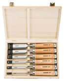 Juego de formones con mango de madera 6 piezas  -  BAHCO BAHCO FORMONES