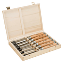 Juego de formones con mango de madera 6 piezas  -  BAHCO BAHCO FORMONES