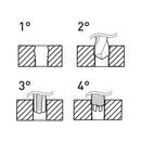 Juego métrico de reparación roscas F-COIL  -  FERVI FERVI Herramientas varias