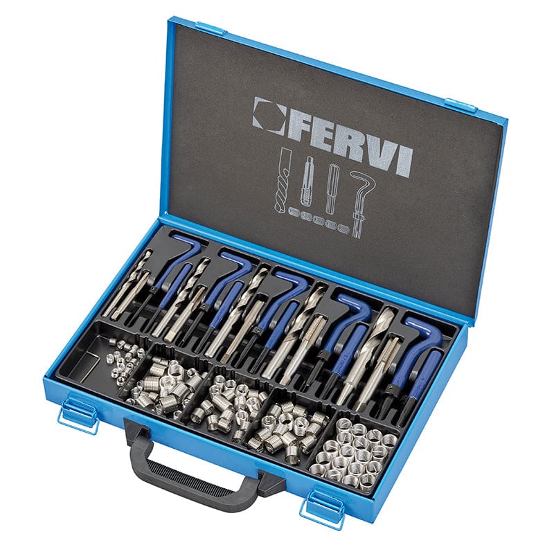 Juego métrico de reparación roscas F-COIL  -  FERVI FERVI Herramientas varias