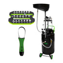 Recogedor de aceite+Jgo vasos para tapones cárter+Extractor filtros - JBM JBM Herramientas varias