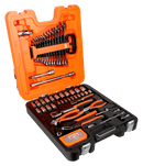 Juego de vasos mixt 1/4"-1/2" 81 Piezas - BAHCO BAHCO Juego de vasos