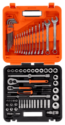 Juego de vasos 1/4" y 1/2" 98 pzs - BAHCO BAHCO Juego de vasos