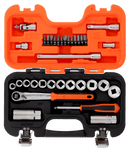 Juego de vasos de 1/4" y 3/8" 34 piezas  -  BAHCO BAHCO Juego de vasos