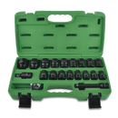 Juego llaves de vaso de impacto 1/2″ corto 6c (27 pzas.)- TOPTUL Toptul Juego de vasos impacto