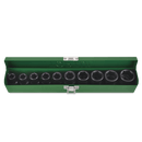 Juego de llaves de vaso de impacto 1/2″ (10 pzas.)- TOPTUL Toptul Juego de vasos impacto