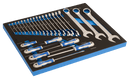 Llaves combinadas y destornilladores en bandeja de foam 3/3 (27 piezas) -IRIMO Irimo Juego herramientas