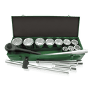 Juego llave carraca 1″ + vasos 6c (14 pzas.) - TOPTUL Toptul JUEGO LLAVES CARRACA