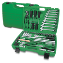 Jgo llaves carraca 1/4″+1/2″+vasos cortos y largos 6c+herramienta (80 pzas.)TOPTUL Toptul JUEGO LLAVES CARRACA