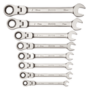 Juego 8 Llaves Combinadas con Carraca Cabeza Flexible IRIMO IRIMO Juego llaves