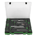 Juego llaves hexagonales mango en T (10 pzas.)- TOPTUL Toptul juego llaves