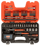 Juego de vasos 1/4" y 3/8" 91 piezas -BAHCO Bahco Juego vasos