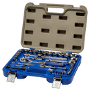 Juego de vasos hexagonales 1/2" y 1/4" con 58 piezas Irimo IRIMO Juego vasos