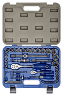 Juego de vasos hexagonales 1/2" y 1/4" con 58 piezas Irimo IRIMO Juego vasos