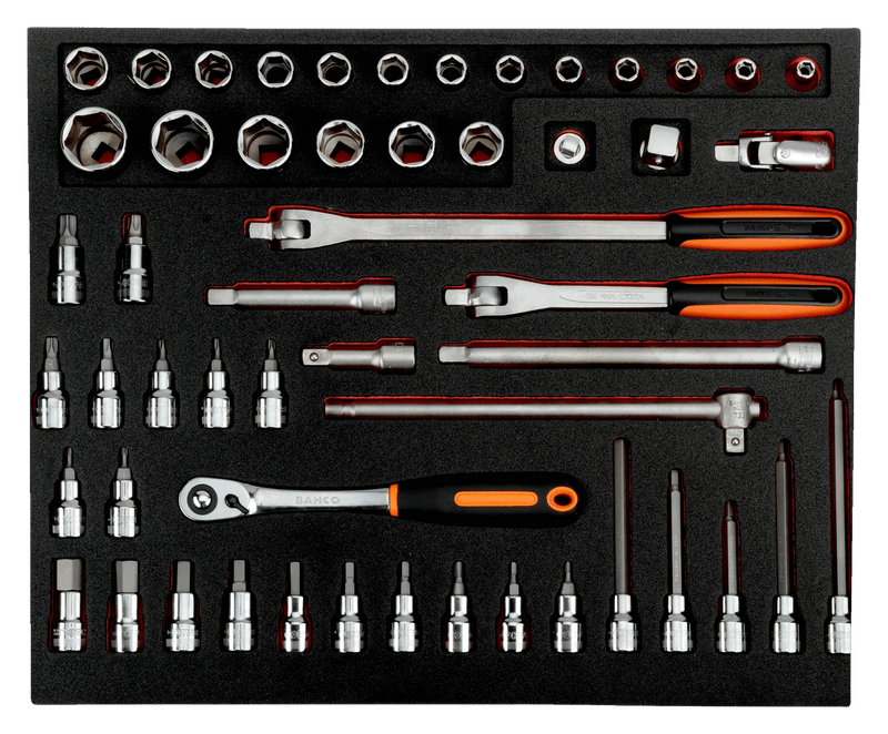 Composición herramientas en 7 foams para MRO (256 piezas)- BAHCO Bahco Kit herramientas