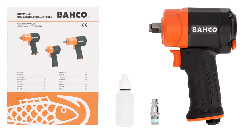 Llave de impacto compacta 1/2"  -  BAHCO BAHCO Llave de impacto