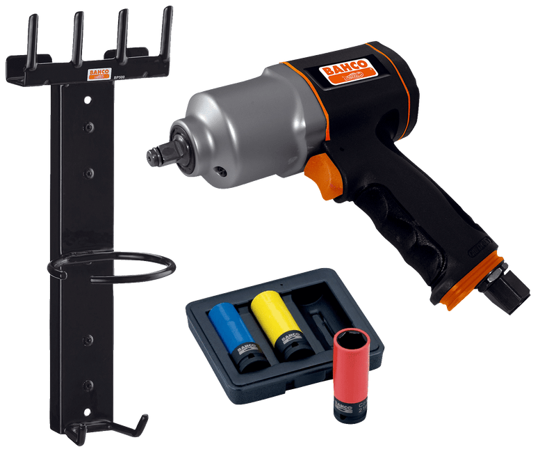 Kit de llave de impacto de 1/2" (3 piezas) -  BAHCO BAHCO Llave de impacto