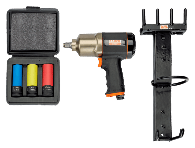 Kit de llave de impacto de 1/2" (3 piezas) -  BAHCO BAHCO Llave de impacto