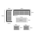 Conjunto Modelo Córcega -  Ehlis Ehlis Mobiliario jardín