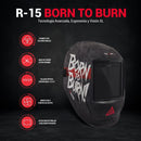 Pantalla de soldar R-15 BORN TO BURN  -  SOLTER Solter PANTALLA SOLDADURA