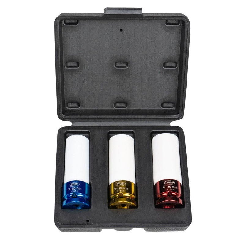 KIT Pistola impacto 1/2" + Vasos Impacto 1/2"  -  JBM JBM pistola de impacto