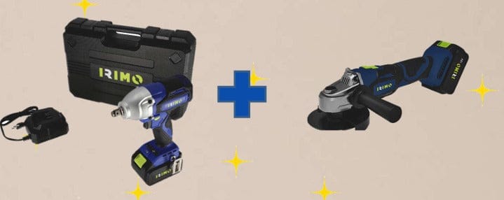 Combo kit pistola +Cuerpo de amoladora - IRIMO IRIMO Pistola impacto neumática