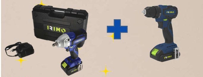 Combo kit pistola +Cuerpo taladro atornillador -  IRIMO IRIMO Pistola impacto neumática