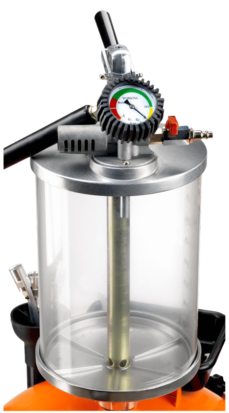 Recogedora de aceite con cámara de visualización de 10 L Bahco BAHCO Recogedor aspirador aceite 7314150265374