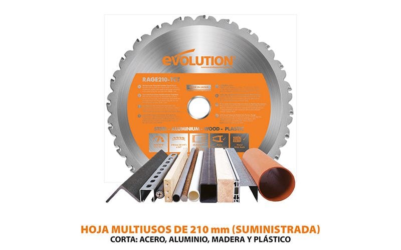 Ingletadora multifunción R210SMS+  -  EVOLUTION BUILD EvolutionBuild SIERRA INGLETADORA