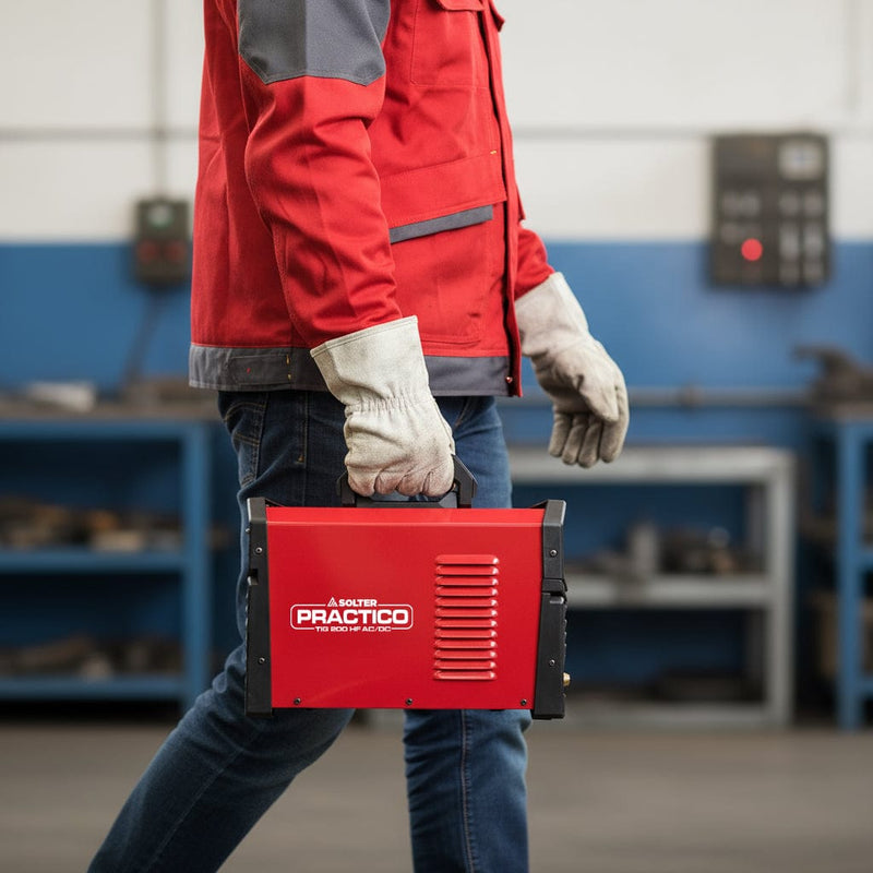 Soldadora PRACTICO TIG 200 HF AC/DC - SOLTER Solter Soldadora