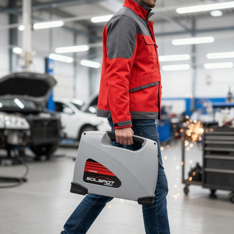 SOLSPOT 2500 ALU-STEEL ARCO CORTO INVERTER - SOLTER Solter Soldadora